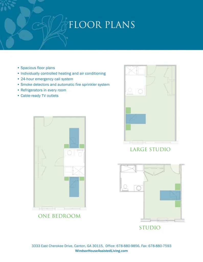 Windsor House floor plans